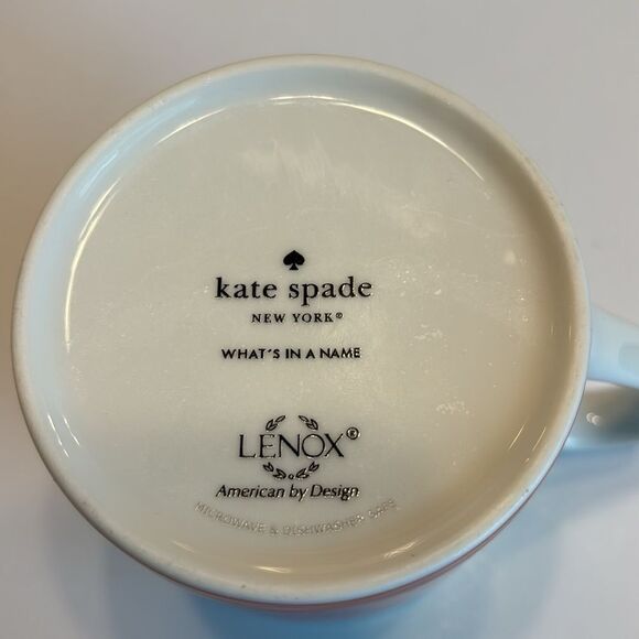 Kate Spade New York Lenox Monogram Letter S Coffee Mug Cup - Picture 6 of 7